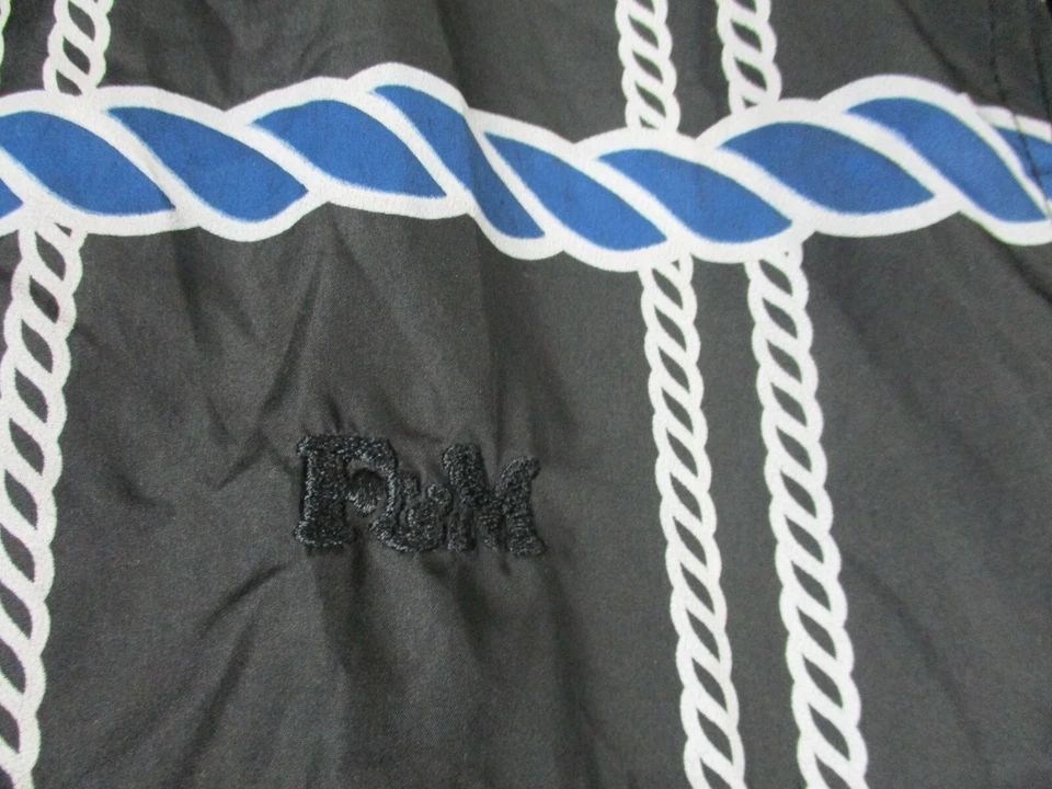 Franklin Marshall F&M Chaqueta Azul Blanco Cuerda L Para Hombre Con Capucha Cremallera Completa Bolsillos Foto 2 de 4