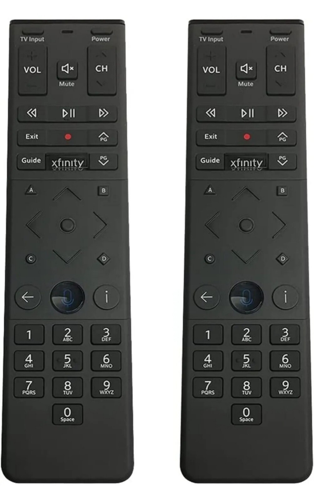 2 XFINITY XR15UQ XR15 TV Voice Activation wedge Remote Control