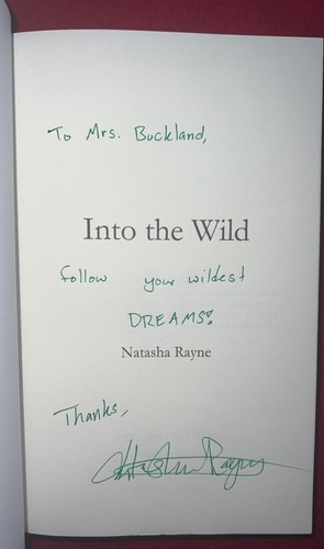 Signiertes handsigniertes Taschenbuch Into the Wild von Natasha Rayne - Bild 2 von 10