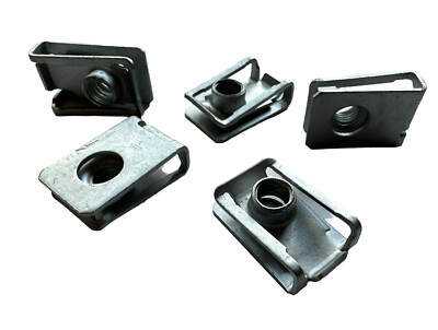Blechmutter metrisches Gewinde M8 x 18 x 28 mm Schnappmutter Clip Stahl verzinkt