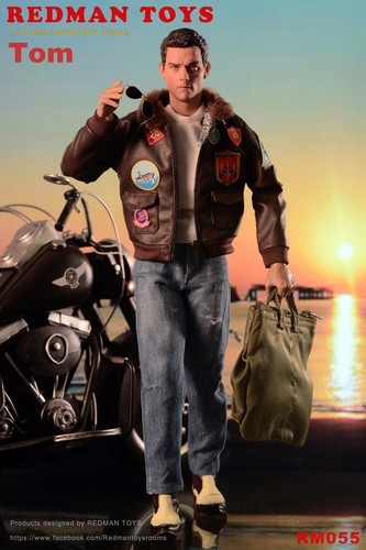 REDMAN TOYS 1/6 Scale 12“ ACTION FIGURE TOP GUN TOM Tom Cruise in stock - Picture 9 of 10