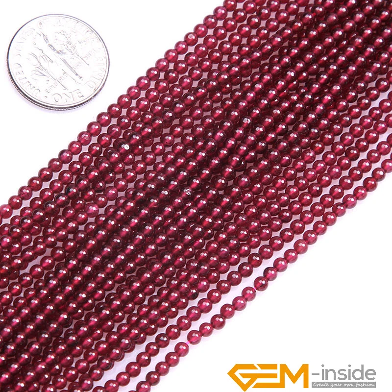 Wholesale Lot Natural Gemstone 2mm 3mm 4mm Tiny Small Spacer Loose Beads 15" - Image 4 of 4