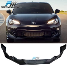 Fits 17-20 Toyota 86 TRD Style Front Bumper Lip Spoiler PP Unpainted Black