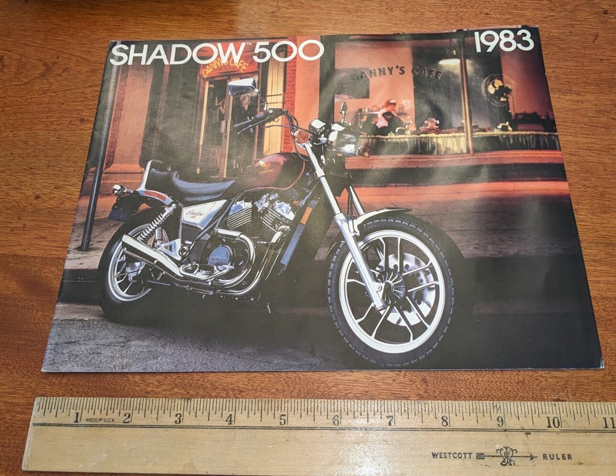 1983 HONDA SHADOW 500 FOLDOUT MOTORCYCLE PROMO SALES BROCHURE
