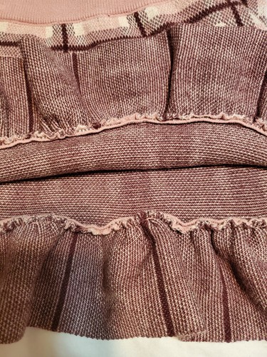 HAPPILY GREY Little Girls Sweater Set W/Skirt Pink/Gray Plaid 2 Piece. Size 4. - Picture 3 of 13