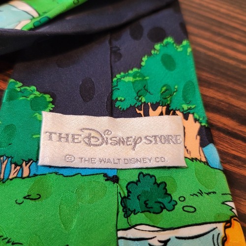 Disney Store Mickey Donald Goofy Fishing Silk Necktie Tie Vintage 90s - Picture 5 of 5