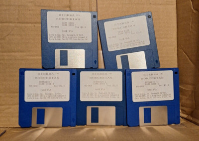 Sorcerian (PC, 1990) - 3.5'' Floppy Disks w/ Sleeves Only - Tested