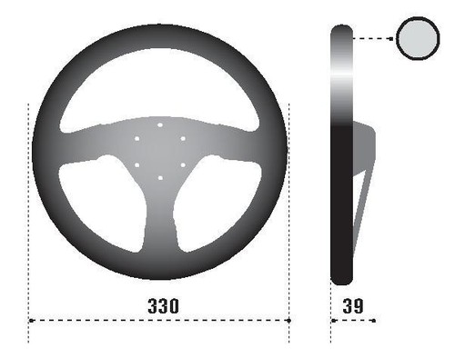 Sparco Strwhl 323 Suede Black - spa015R323PSNR - Picture 3 of 3