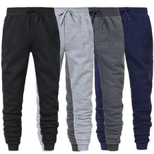 Men's Winter Jogger Pants Casual Trousers Running Gym Fitness Sports Sweatpants
