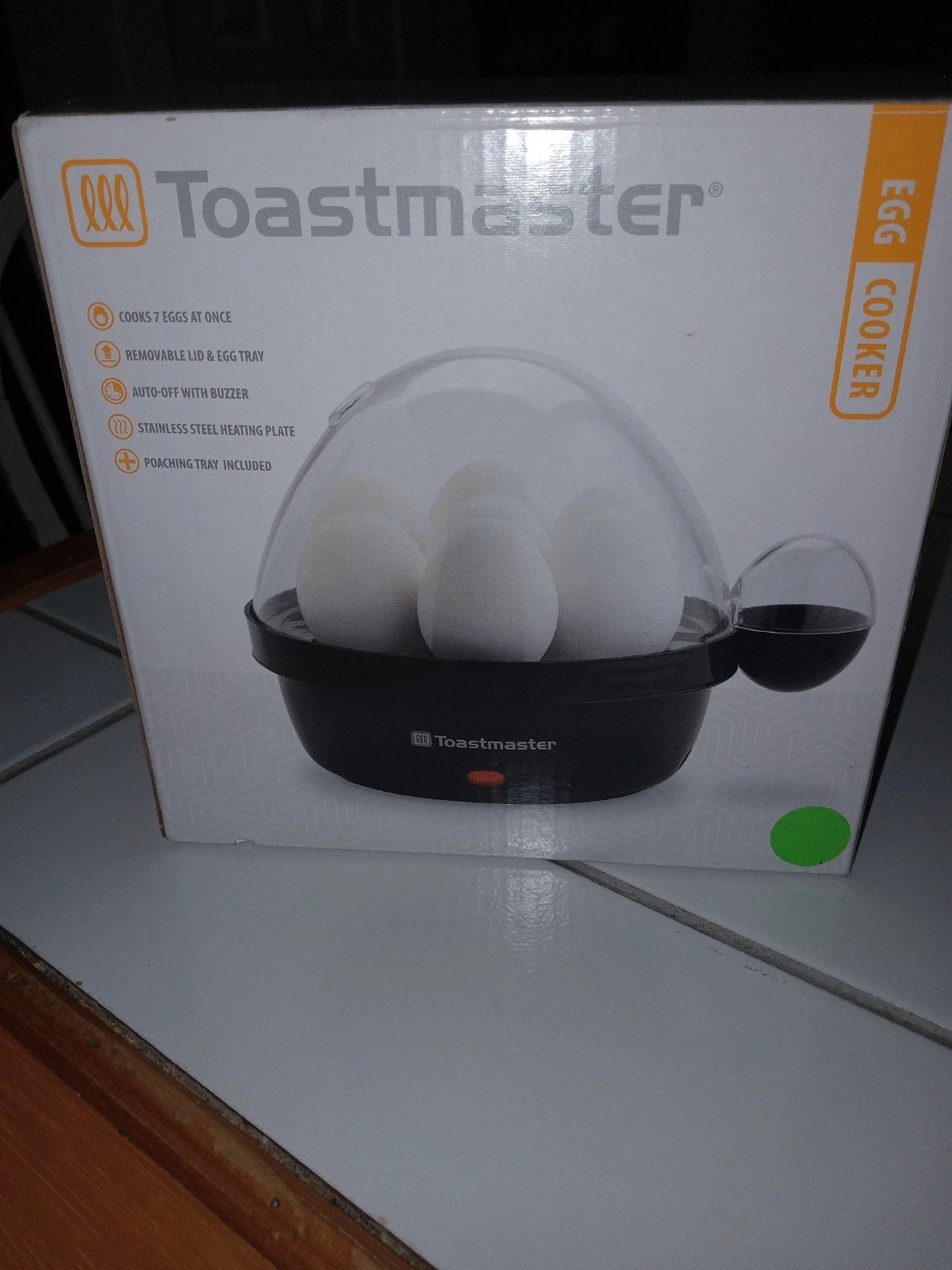 NEW Toastmaster Electric EGG COOKER Black 7 Eggs Poaching Tray