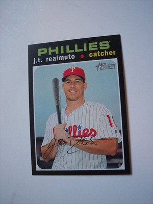 2020 Topps Heritage J.T. Realmuto baseball card #75 NM or better