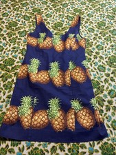 Womens Size 4 J Crew Sundress Pineapples