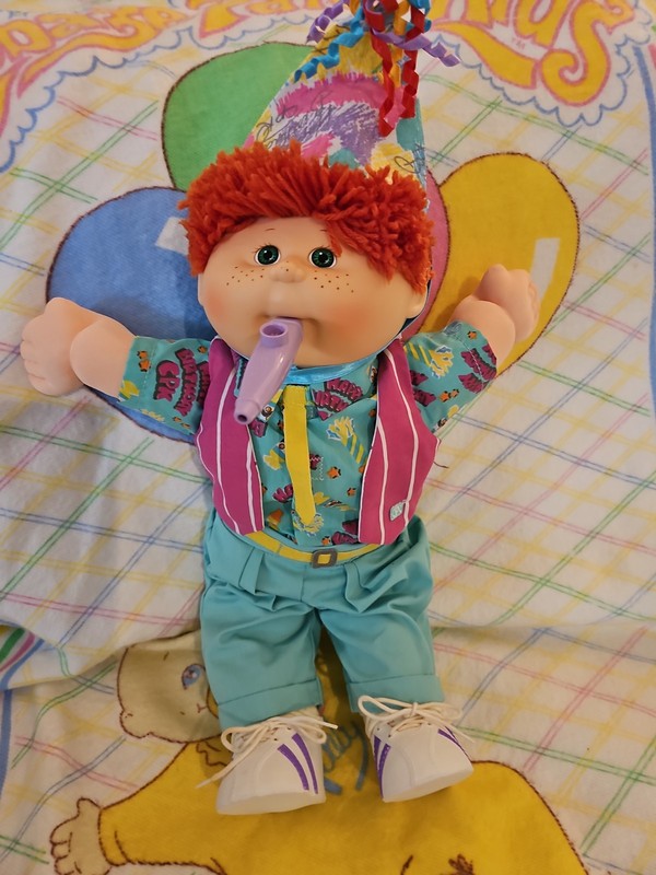 Hasbro Birthday Cabbage Patch Boy Red Head Freckles