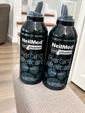 NeilMed NeilCleanse Piercing Aftercare Fine Mist Spray 6.3 oz, 2-Pack