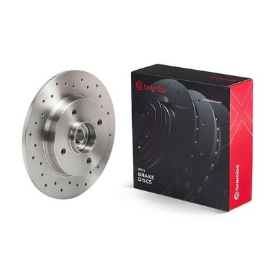 2x Bremsscheibe XTRA LINE - Xtra BREMBO 08.9512.1X für PEUGEOT 307 3A Break 3E 1