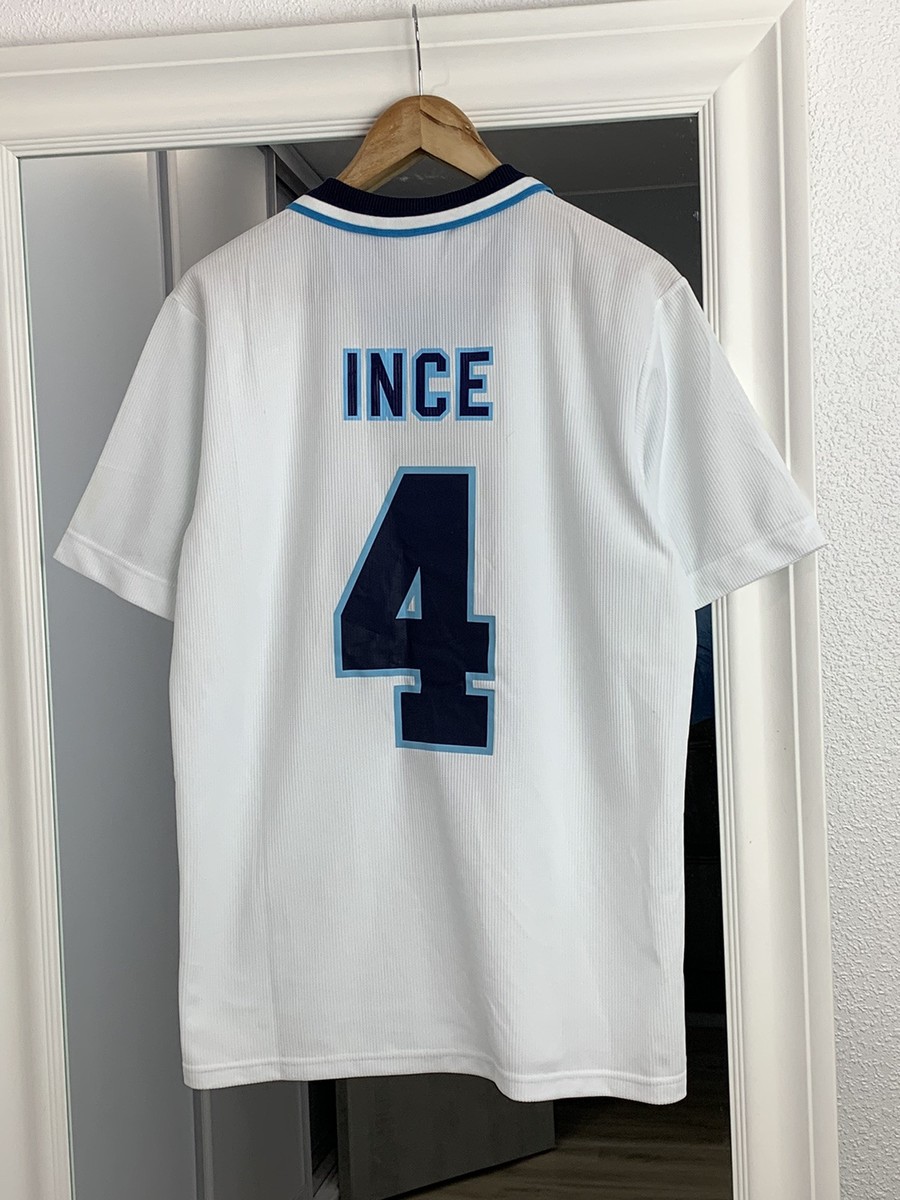 Vintage Umbro England #4 INCE National Team Jersey 1995 Home