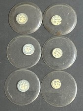 LOT OF 6 GLASS POCKET WATCH CRYSTALS SIZE 20 REPLACEMENT PARTS