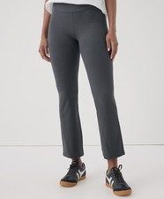 Pact Women's Extra Small Storm On the Go-To Cropped Bootcut Leggings