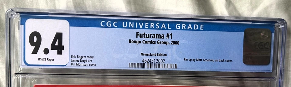 Futurama #1 2000 Bongo Comics CGC 9.4 Newsstand - Image 3 of 4