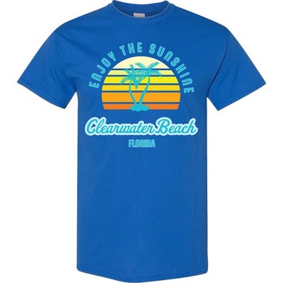Inktastic Summer Enjoy The Sunshine Clearwater Beach Florida In Blue T-Shirt