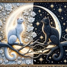 5D Animal Diamond Painting Kits for Adults, Cute Cat Diamond Art Kits for Adults