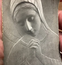 Antique Holy Card Italian Blessed avirgin Msry