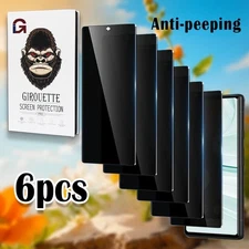 6Pcs Privacy Tempered Glass Screen Protector For Google Pixel 6A 6Pro 7A 7Pro