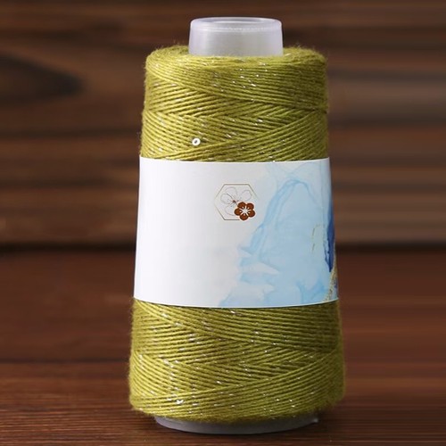 Hand Woven Silver Thread Thread Sequin Yarn Handmade Knitting DIY Crafts Line UK - Picture 32 of 33