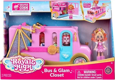 Royale High Bus and Glam Closet Roblox Virtual Reality Gaming with code included