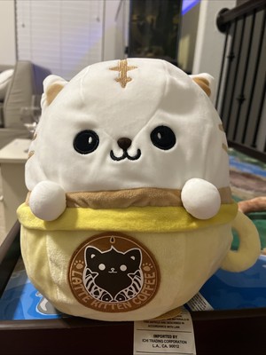 New Latte Kitten Coffee Latte Neko Yellow 12'' Plush (Round 1) - New With Tags!