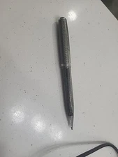 Vintage 1940s Eversharp Skyline Repeater Pencil Gray Pearl Stripe Moiré 