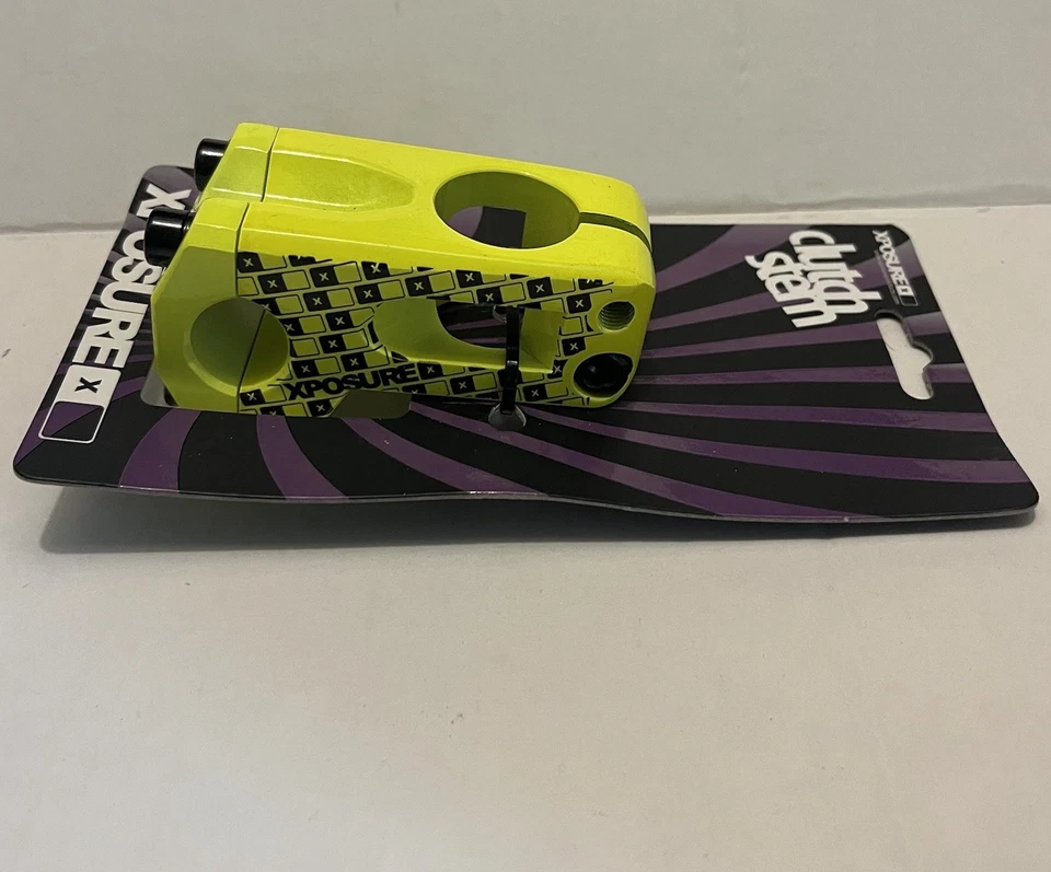 NEW Xposure Clutch Stem BMX - HI YELLOW Thread less Bike Bicycle 6061 Alloy - Image 4 of 4