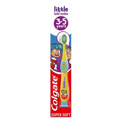 COLGATE Little Kids Smiles Zahnbürste für Kinder - Superweich, 3-5 Jahre