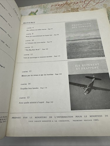 Coastal Command French Book WWII 1943 British Royal Navy and Air Force - Imagen 5 de 11