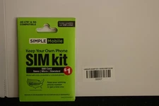 Simple Mobile Bring Your Own Phone Prepaid SIM Kit | 3-in-1 CDMA Sim Card