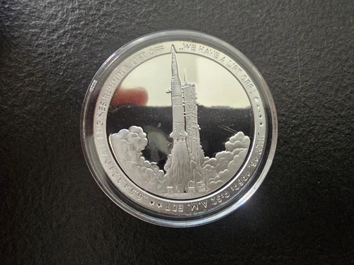 Three 1oz 1969 Apollo Anniversary Proof Silver Rounds.