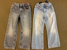 LOT OF 2 Boys Youth Wrangler, Childrens Place Denim Blue Jeans, Size 5  
