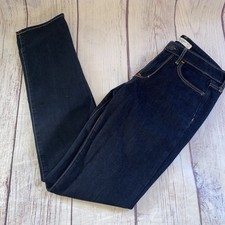 Abercrombie Fitch Womens Jeans Size 4R 27x31 Dark Wash Straight Leg