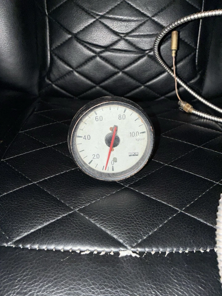 HKS 60mm Gauge Set – Boost, Oil Temp & Oil Pressure – Vintage JDM White Face - Image 3 of 4