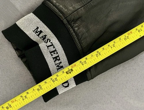 Rare Mastermind Japan MMJ Lambskin Leather Hoodie Size-XL Made in Japan 🇯🇵 image 14