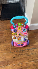 VTech First Steps Baby Walker Numbers & Letters Sound Lights Play Tray