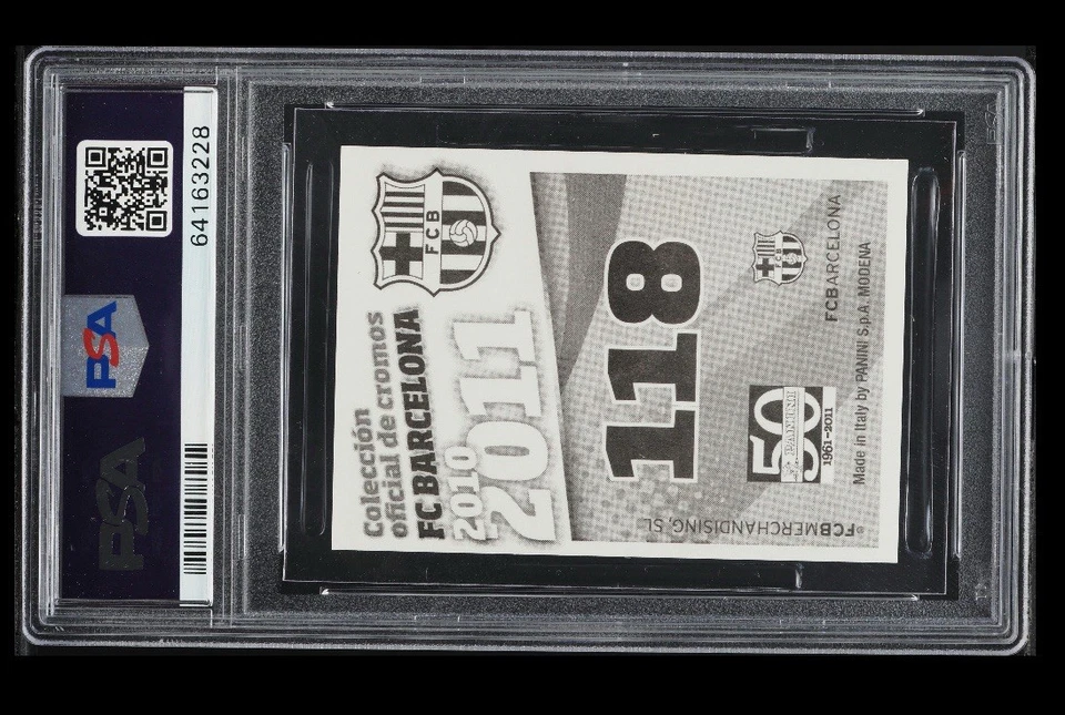 Panini FC Barcelona 2010 Lionel Messi #118 PSA 10 GEMA como nuevo Foto 2 de 2