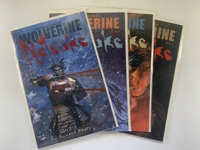 MARVEL Wolverine Netsuke (2002) #1 2 3 4 Signed By George  NM (9.4) Ships FREE!
