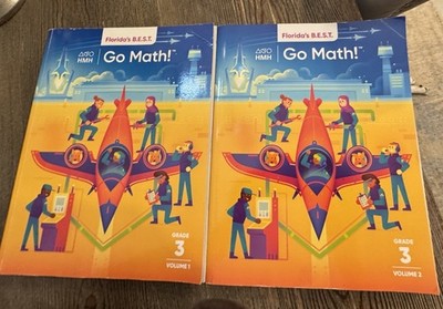 3rd Grade 3 Go Math 2023 Student Edition Set Volume 1 & 2