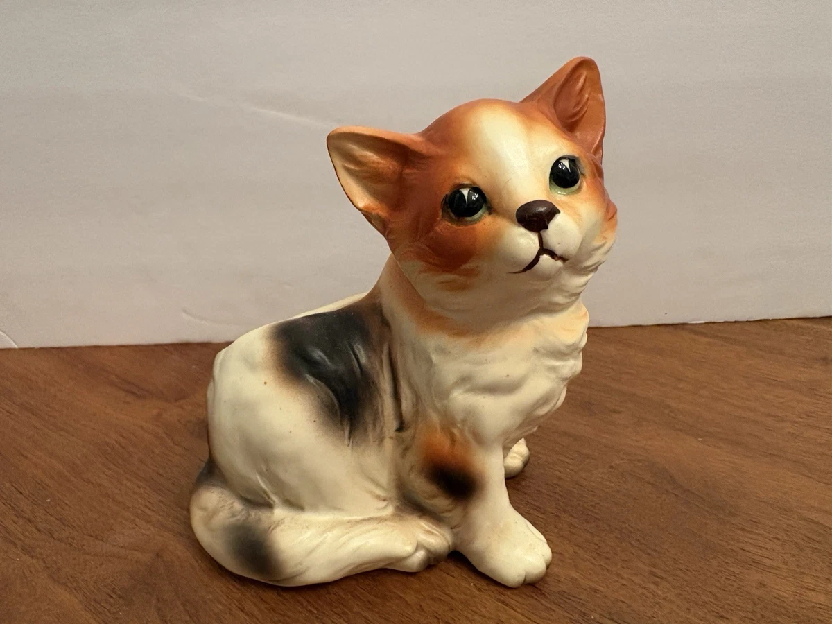 アメリカ70年代　生きているように美しい瞳で寄り添う姿にキュンとする猫の陶器 Napco Collectible Cat Figurines for sale | eBay