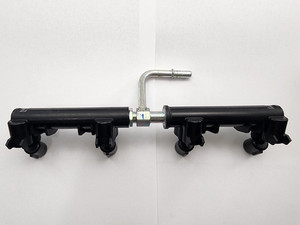 07 08 GSXR 1000  MAIN THROTTLE BODY FUEL INJECTORS RAIL - *GOOD*