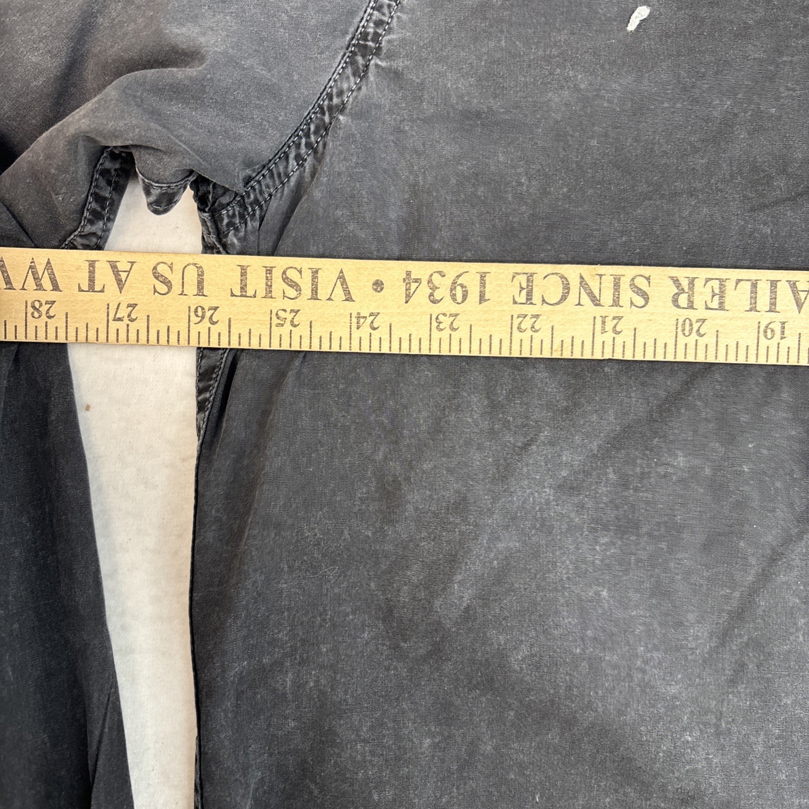 Affliction black distressed button down shirt XXX… - image 4