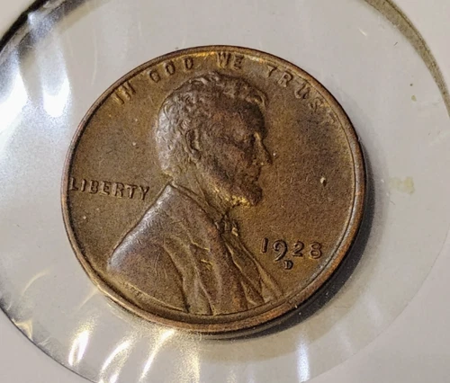 1928 D Lincoln Wheat Cent, Penny, Extreamly Fine