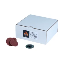 High Teck Products 236-50 R-Style Disc, 2 in Dia, 36 Grit, Aluminum Oxide, Polym