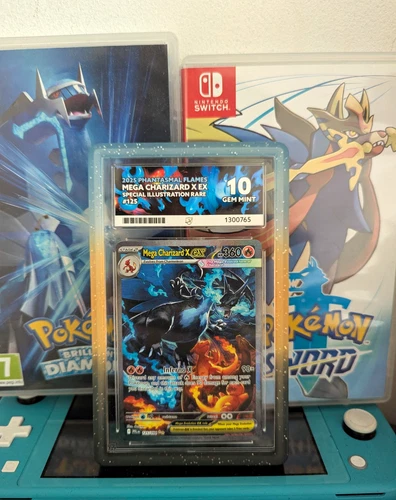 Mega Charizard X EX 125/094 SIR Phantasmal Flames 2025 ACE 10 Perfect Subs